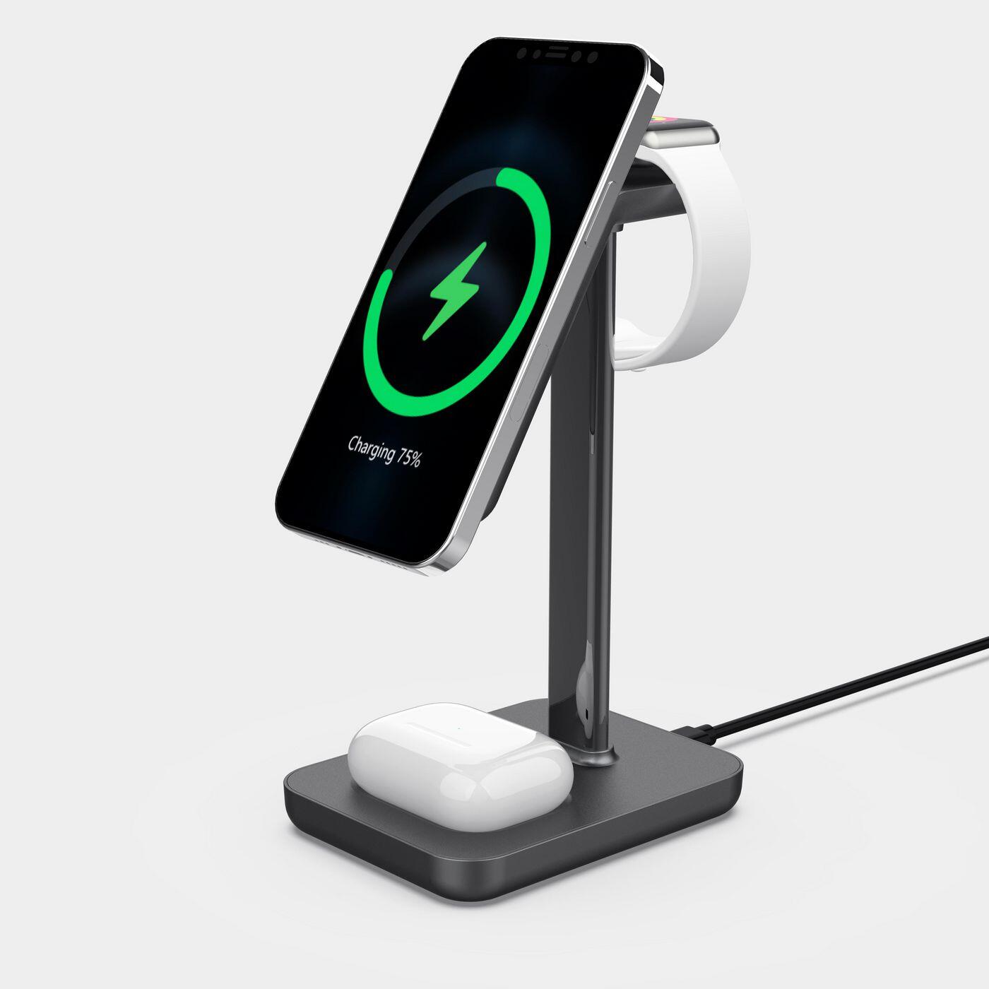 eSTUFF 3in1 Magnetic Wireless Desktop Charger eSTUFF 3in1 Magnetic Wireless Desktop Charger
